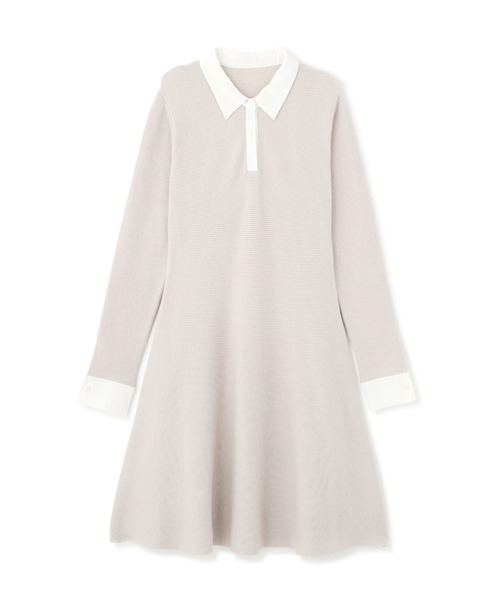 セール】◇シャツカラーミニニットワンピース（ワンピース）｜NATURAL