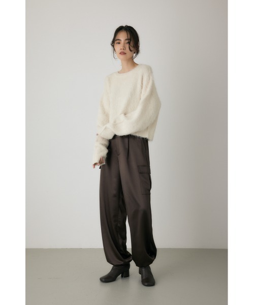 crie conforto（クリーコンフォルト）の「シャギープルオーバー　ニット / 長袖 / 冬服（ニット/セーター・レディース・グレー/オフホワイト/ピンク・FREE）」の22枚目の写真