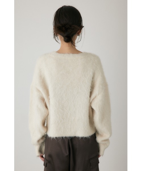 crie conforto（クリーコンフォルト）の「シャギープルオーバー　ニット / 長袖 / 冬服（ニット/セーター・レディース・グレー/オフホワイト/ピンク・FREE）」の13枚目の写真