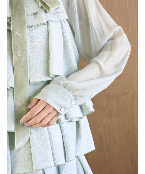 セール】ティアードラッフルミニドレス（ドレス）｜SNIDEL（スナイデル