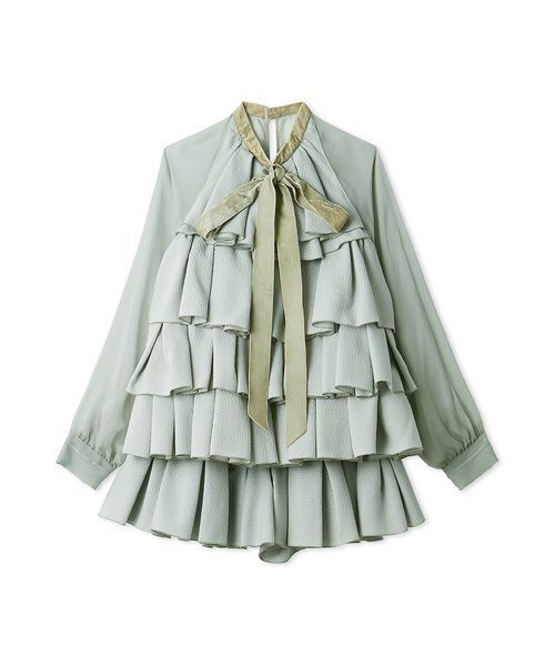 ティアードラッフルミニドレス（ドレス）｜SNIDEL（スナイデル）の