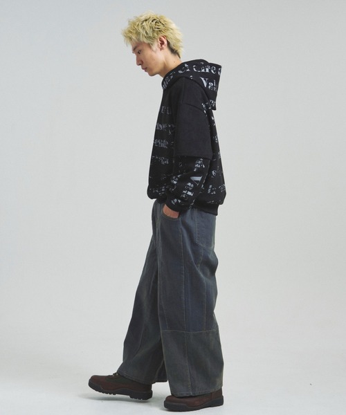 JACKROSE（ジャックローズ）の「JE-フロッキーイージーデニムパンツ（デニムパンツ・メンズ・カーキ/ブラウン・FREE）」の11枚目の写真