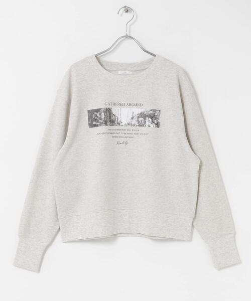 ITEMS URBANRESEARCH(アイテムズ アーバンリサーチ)の「フォトプリントスウエット(スウェット・レディース・ブラウン/オフホワイト/チャコールグレー・FREE)」の11枚目の写真