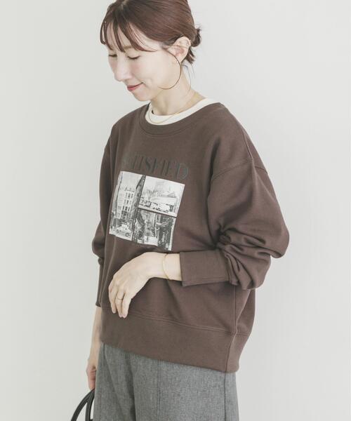 ITEMS URBANRESEARCH(アイテムズ アーバンリサーチ)の「フォトプリントスウエット(スウェット・レディース・ブラウン/オフホワイト/チャコールグレー・FREE)」の17枚目の写真