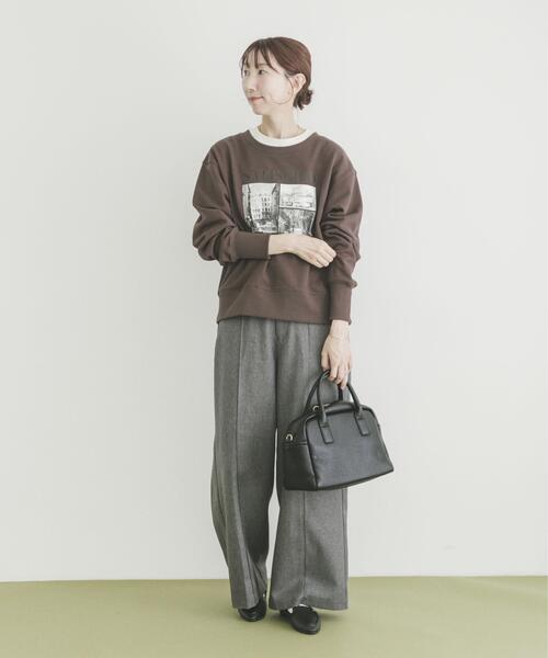 ITEMS URBANRESEARCH(アイテムズ アーバンリサーチ)の「フォトプリントスウエット(スウェット・レディース・ブラウン/オフホワイト/チャコールグレー・FREE)」の20枚目の写真