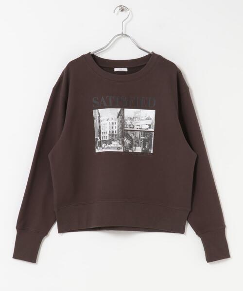 ITEMS URBANRESEARCH(アイテムズ アーバンリサーチ)の「フォトプリントスウエット(スウェット・レディース・ブラウン/オフホワイト/チャコールグレー・FREE)」の21枚目の写真