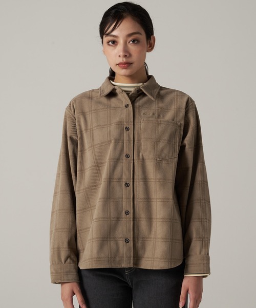 Eddie Bauer（エディーバウアー）の「イージーデイズ コーデュロイ シャツ（シャツ/ブラウス・レディース・バーガンディー/ベージュ/オフホワイト・S/XL/L/M）」の10枚目の写真