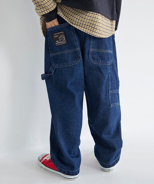 BRANSHES(ブランシェス)の「【あったか/ゆったり】裏起毛ペインターパンツ(その他パンツ・キッズ・カーキ/ブラック/ネイビー/ベージュ・80/120/110/100/90/150/140/130)」の4枚目の写真