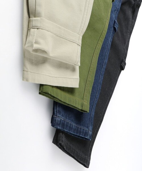 BRANSHES(ブランシェス)の「【あったか/ゆったり】裏起毛ペインターパンツ(その他パンツ・キッズ・カーキ/ブラック/ネイビー/ベージュ・80/120/110/100/90/150/140/130)」の6枚目の写真