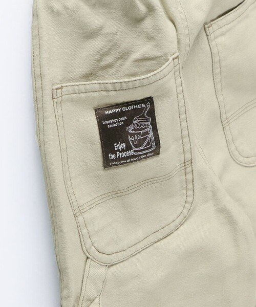 BRANSHES(ブランシェス)の「【あったか/ゆったり】裏起毛ペインターパンツ(その他パンツ・キッズ・カーキ/ブラック/ネイビー/ベージュ・80/120/110/100/90/150/140/130)」の7枚目の写真