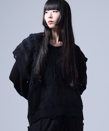Ruze（ルゼ）の「Side zip damage knit vest / サイドジップ ダメージ ニットベスト（ニット/セーター）」