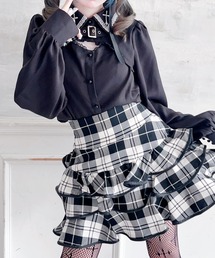 MA*RS | 胸開きクロス刺繍ブラウス(Tシャツ/カットソー)