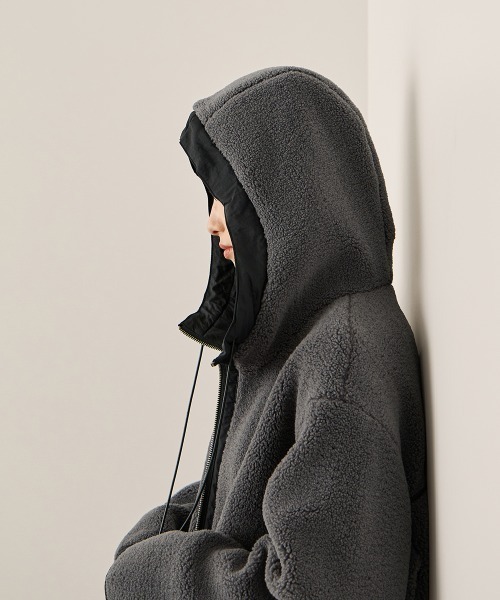 ketty（ケティ）の「ハイショクボアフーディコクーンブルゾン 