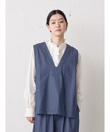 MidiUmi デニムサイドストラップベスト