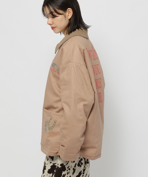 レア NATIVE VILLAGE 刺繍 中綿 ジャケット 羽織コート レア NATIVE VILLAGE 刺繍 中綿 ジャケット 羽織コート 2025-2026