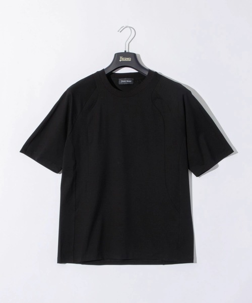 HERNO（ヘルノ）の「HERNO SUPERFINE COTTON STRETCH  ヘルノ スーパーファイン ストレッチTシャツ（Tシャツ/カットソー・メンズ・ホワイト系1/ブラック・48/46）」の12枚目の写真