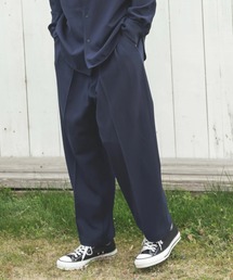MR.OLIVE | 【MR.OLIVE/ミスターオリーブ】PEACHSKIN STRETCH GABARDINE /2TACK WIDE EASY PANTS(デニムパンツ)