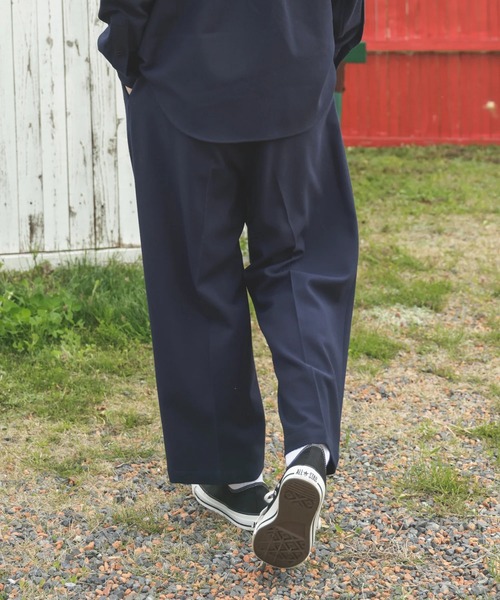 MR.OLIVE（ミスターオリーブ）の「【MR.OLIVE/ミスターオリーブ】PEACHSKIN STRETCH GABARDINE /2TACK WIDE EASY PANTS（デニムパンツ・メンズ・グレー/ネイビー・S/M）」の15枚目の写真