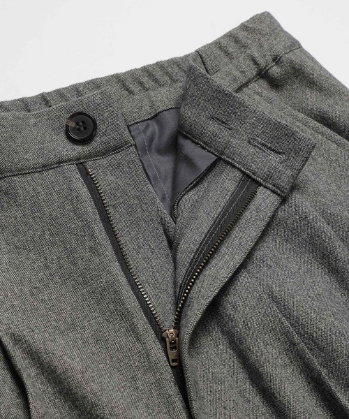 MR.OLIVE（ミスターオリーブ）の「【MR.OLIVE/ミスターオリーブ】PEACHSKIN STRETCH GABARDINE /2TACK WIDE EASY PANTS（デニムパンツ・メンズ・グレー/ネイビー・S/M）」の10枚目の写真