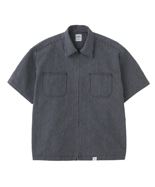 BEDWIN(ベドウィン)の「BEDWIN S/S ZIP UP SHIRT GIBSON 25SB1749(シャツ/ブラウス・メンズ・ネイビー・3)」の1枚目の写真
