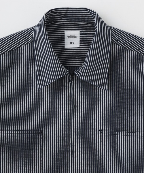 BEDWIN(ベドウィン)の「BEDWIN S/S ZIP UP SHIRT GIBSON 25SB1749(シャツ/ブラウス・メンズ・ネイビー・3)」の12枚目の写真