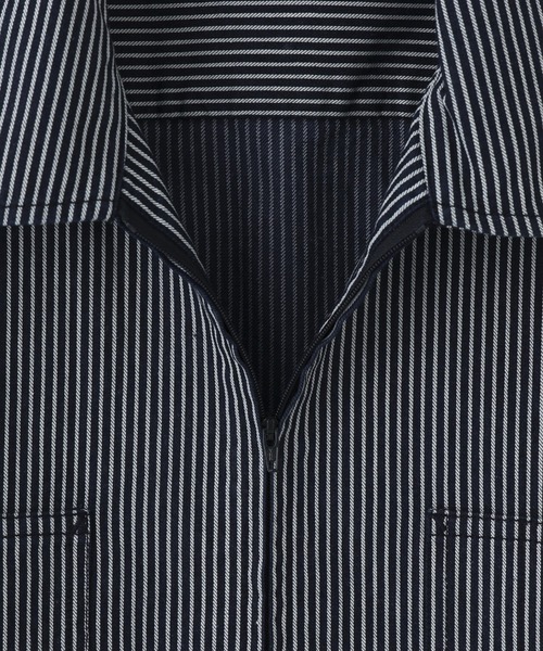 BEDWIN(ベドウィン)の「BEDWIN S/S ZIP UP SHIRT GIBSON 25SB1749(シャツ/ブラウス・メンズ・ネイビー・3)」の2枚目の写真