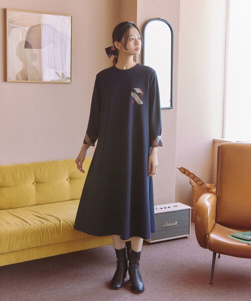 美品 クレストブリッジ ロングスリーブポケワンピース M セール】ロングスリーブポケワンピース（ワンピース）｜CB CRESTBRIDGE