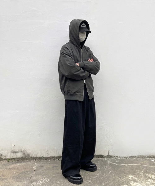 AGOD（エージーオーディー）の「バイオウォッシングリップストップフードジャケット[チャコール]（その他アウター・レディース・その他・SMALL/MEDIUM/LARGE）」の13枚目の写真