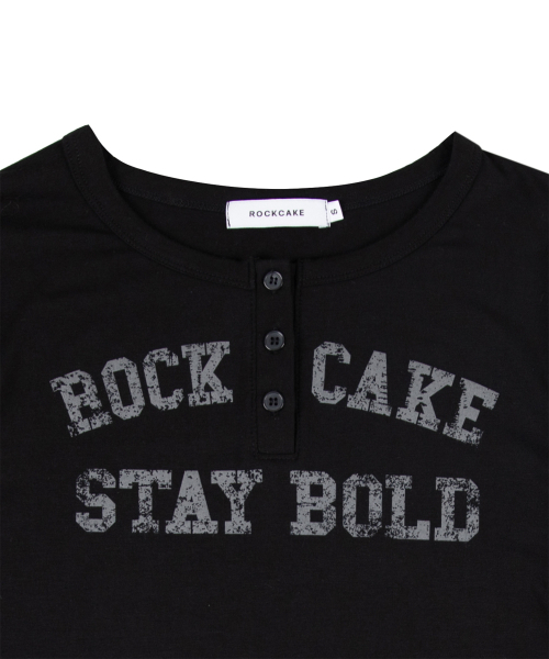 ROCKCAKE（ロックケーキ）の「Classic Henly Neck Top - Black（Tシャツ/カットソー・レディース・その他・SMALL）」の4枚目の写真