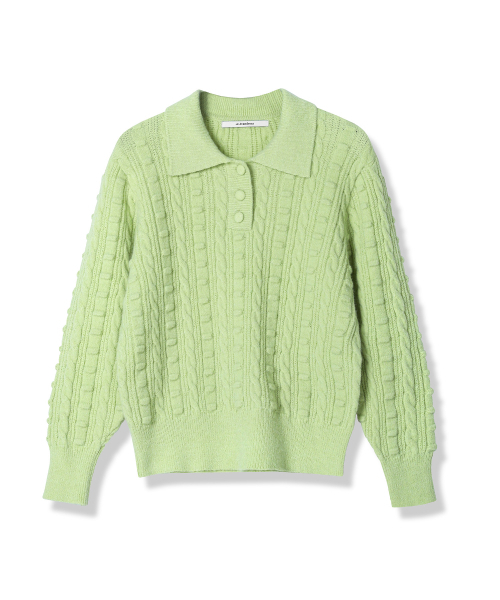 AVANDRESS（アバンドレス ）の「Lumpy Collar Button Knit BLUE（ニット/セーター・レディース・ブルー・FREE）」の8枚目の写真