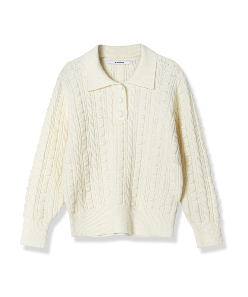 AVANDRESS（アバンドレス ）の「Lumpy Collar Button Knit BLUE（ニット/セーター・レディース・ブルー・FREE）」の10枚目の写真