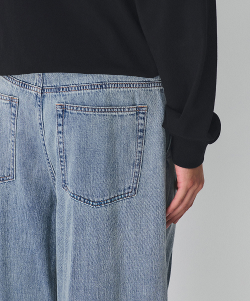 MUSINSA STANDARD（ムシンサスタンダード）の「リネンライクセミバルーンデニムパンツ[スカイブルー]（デニムパンツ・メンズ・その他・40/42/26/27/28/29/36/34/32/30/31/33）」の7枚目の写真