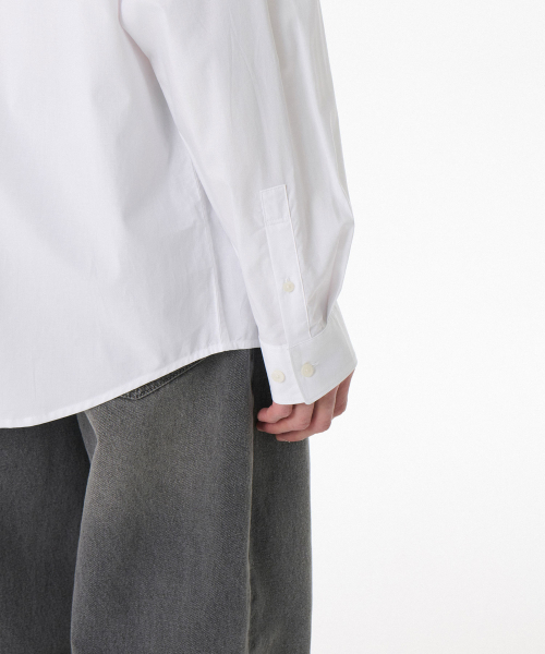 MUSINSA STANDARD（ムシンサスタンダード）の「リラックスドCRシャツ[ホワイト]（シャツ/ブラウス・メンズ・その他・SMALL/MEDIUM/LARGE/X-LARGE/XX-LARGE）」の3枚目の写真