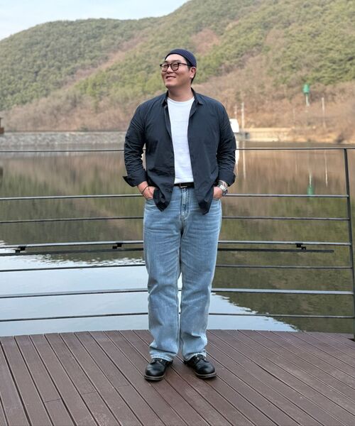 MUSINSA STANDARD(ムシンサスタンダード)の「レギュラーフィットデニムパンツ【ライトインディゴ】(デニムパンツ・メンズ・その他・40/38/42/26/27/28/29/36/34/32/30/31/33)」の19枚目の写真