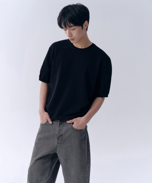 MUSINSA STANDARD（ムシンサスタンダード）の「レギュラーフィットデニムパンツ[グレー]（デニムパンツ・メンズ・その他・29/30/31/33/26/27/28/40/38/42/36/34/32）」の3枚目の写真