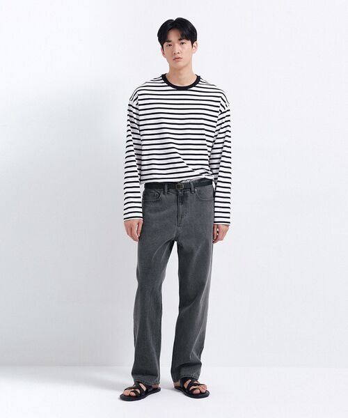 MUSINSA STANDARD（ムシンサスタンダード）の「レギュラーフィットデニムパンツ[グレー]（デニムパンツ・メンズ・その他・29/30/31/33/26/27/28/40/38/42/36/34/32）」の9枚目の写真