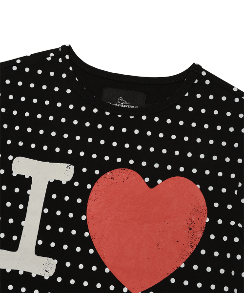 Retriever Club（レトリーバークラブ）の「I LOVE CROP TEE [BLACK]（Tシャツ/カットソー・レディース・その他・SMALL/MEDIUM）」の4枚目の写真