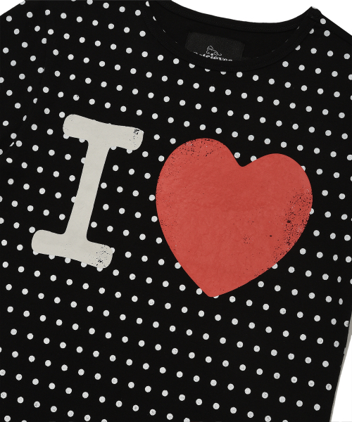 Retriever Club（レトリーバークラブ）の「I LOVE CROP TEE [BLACK]（Tシャツ/カットソー・レディース・その他・SMALL/MEDIUM）」の5枚目の写真