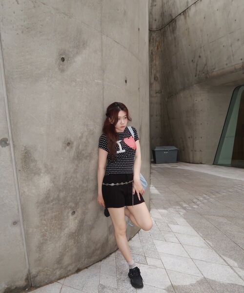 Retriever Club（レトリーバークラブ）の「I LOVE CROP TEE [BLACK]（Tシャツ/カットソー・レディース・その他・SMALL/MEDIUM）」の12枚目の写真