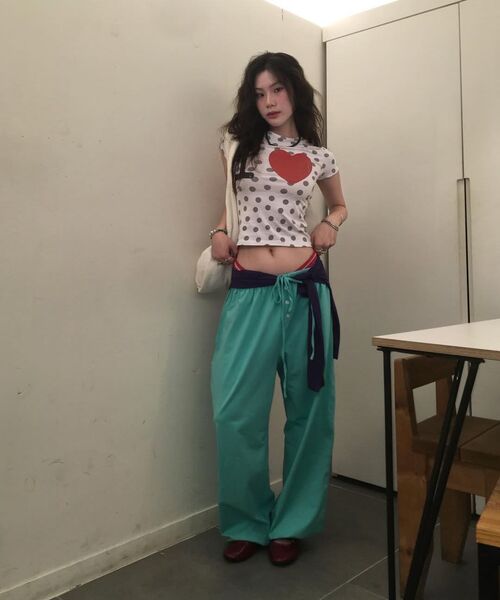 Retriever Club（レトリーバークラブ）の「I LOVE CROP TEE [BLACK]（Tシャツ/カットソー・レディース・その他・SMALL/MEDIUM）」の13枚目の写真