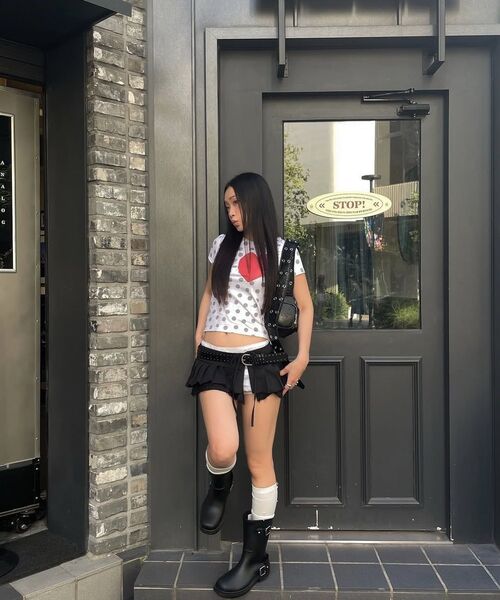 Retriever Club（レトリーバークラブ）の「I LOVE CROP TEE [BLACK]（Tシャツ/カットソー・レディース・その他・SMALL/MEDIUM）」の18枚目の写真
