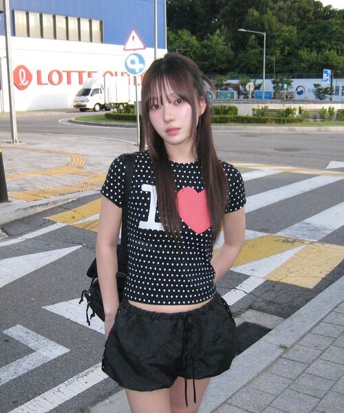 Retriever Club（レトリーバークラブ）の「I LOVE CROP TEE [BLACK]（Tシャツ/カットソー・レディース・その他・SMALL/MEDIUM）」の21枚目の写真