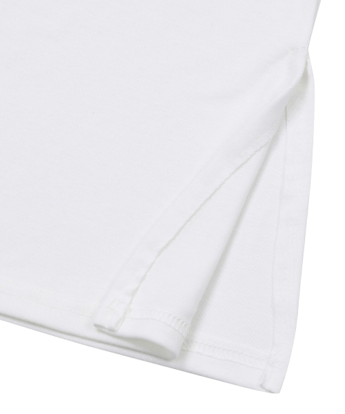MUCENT(ムセント)の「エンビUネックサイドスリットロングスリーブレストップス(Tシャツ/カットソー・レディース・チャコール/ベージュ/ホワイト/グレー/ブラック・FREE)」の14枚目の写真