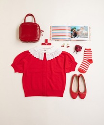 CHILD WOMAN（チャイルドウーマン）の「つぶつぶ編みクルーネックカーディガン（カーディガン/ボレロ）」