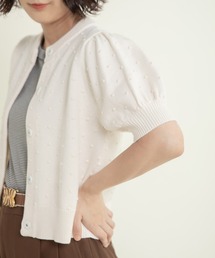 CHILD WOMAN（チャイルドウーマン）の「つぶつぶ編みクルーネックカーディガン（カーディガン/ボレロ）」