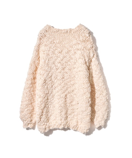 NOTREemor(ノートルエモア)の「emor handmade knit tops(ニット/セーター・レディース・ベビーピンク/ボルドー/ホワイト・FREE)」の20枚目の写真