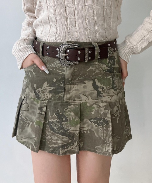 AS KNOW AS plus(アズノゥアズプラス)の「コンチョウエスタンベルト(ベルト・レディース・ブラック/ブラウン・FREE)」の2枚目の写真