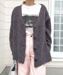 Q | マーブルシャギーカーディガン(カーディガン/ボレロ)