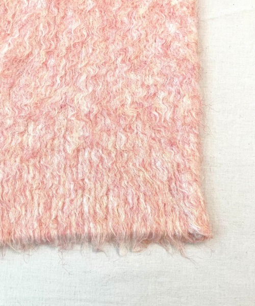 Q（キュー）の「マーブルシャギーカーディガン（カーディガン/ボレロ・レディース・サーモンピンク/アッシュブラウン・MEDIUM）」の11枚目の写真