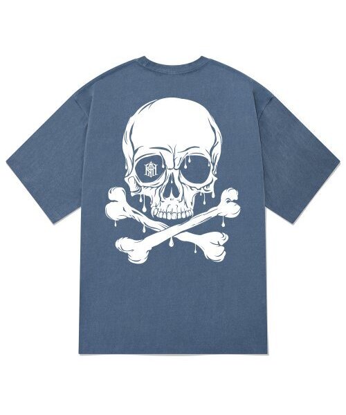 KAN6312(カン6312)の「KTPN0016 スカルブラッドピグメント半袖Tシャツ - ブルー(Tシャツ/カットソー・メンズ・その他・X-LARGE/MEDIUM/LARGE)」の1枚目の写真